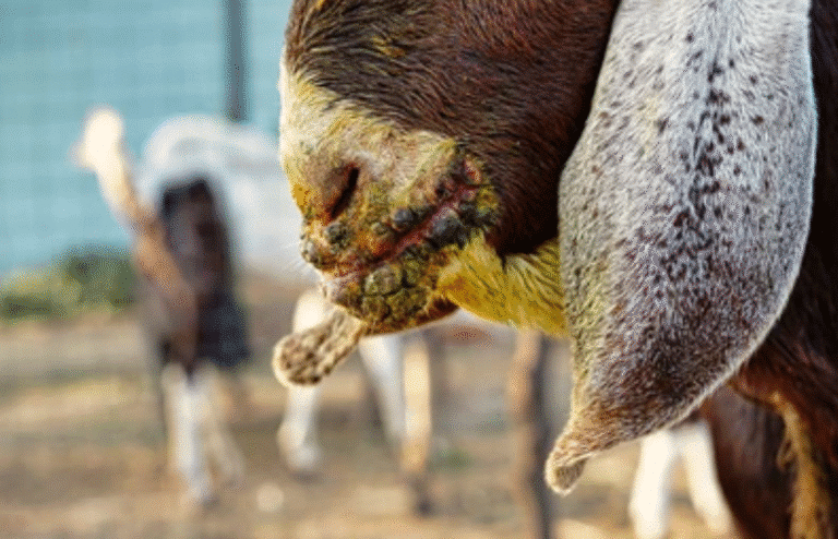 sour mouth disease in goat
