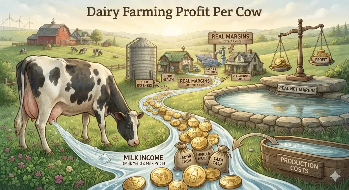 Dairy Farming milk  Profit Per Cow